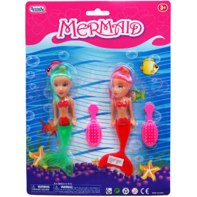 2PC 5.5" Mermaid Dolls W/Accessories Toy Wholesale