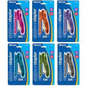 BAZIC Transparent Standard (26/6) Stapler w/ 500 Ct. Staples Wholesale