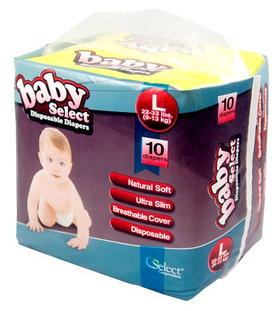 Baby Select Disposable Diapers Wholesale