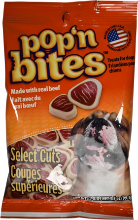 Pop'n Bites Select Cuts Dog Treats, 3.5-oz bag