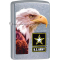 ZIPPO CLASSIC US Army Flag Street Chrome Windproof Lighter