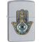Zippo Classic Hamsa Hand Satin Chrome Windproof Lighter Wholesale