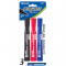 Assorted Color Chisel Tip Desk Style Permanent Markers (3/Pack)