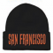 San Francisco Embroidered Winter Skull Hats Wholesale