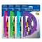 BAZIC Bright Color Scale-Arm Compass W/ #2 Wood Pencil & 6" Protractor Set Wholesale