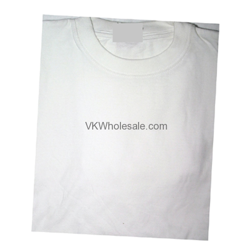 White Short Sleeves T-Shirts 12 Individual Wrap -