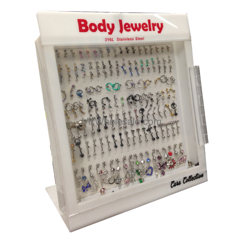 Body Jewelry LED Display 162 CT - Jewelry Wholesale