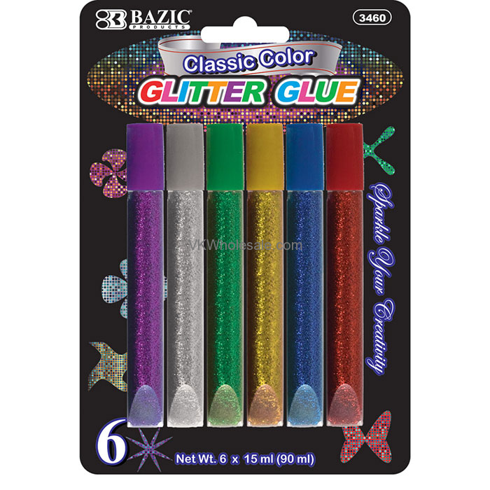 20 ml Classic Color Glitter Glue (6/pack) 24 / Box