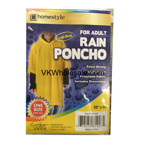 For Adult Rain Poncho Wholesale, Adult Poncho Wholesale