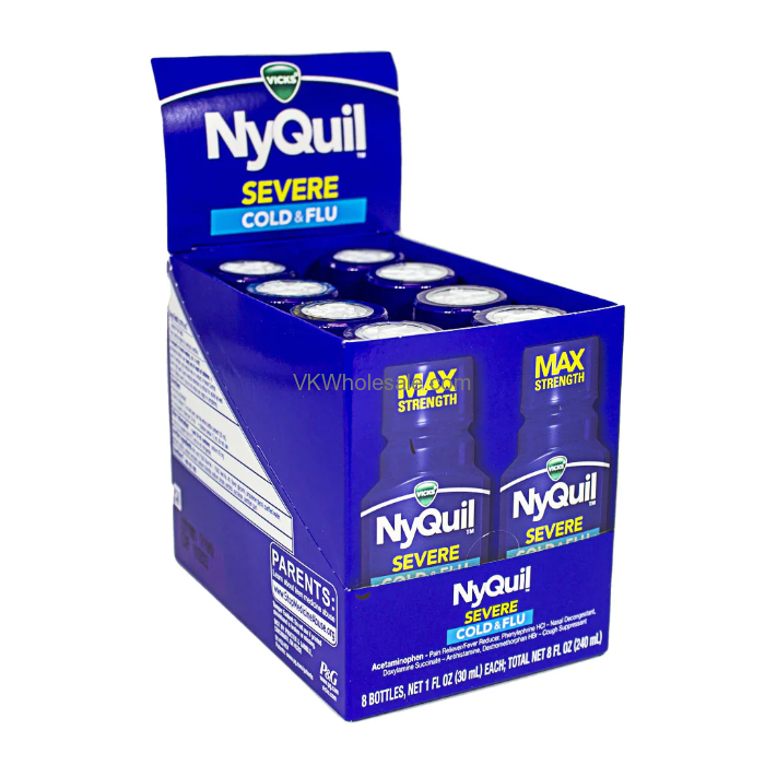 NyQuil Sever Single Dose Wholesale, NyQuil Travel Size 1oz Dose