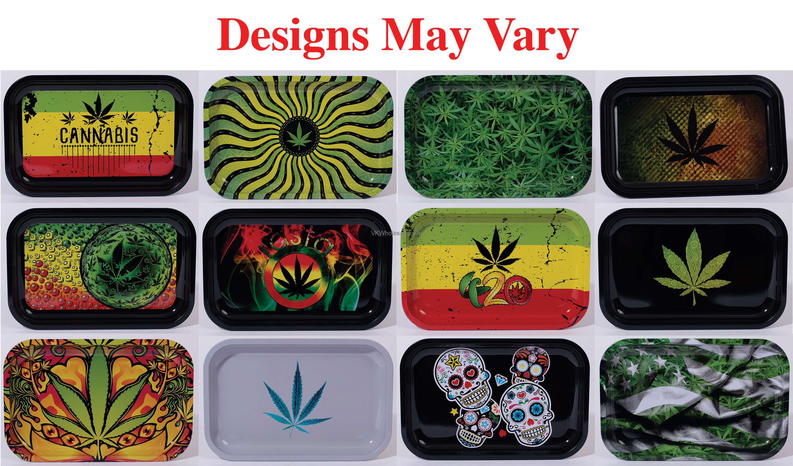 Assorted Rolling Trays Wholesale, Cigarette Rolling Trays Wholesale