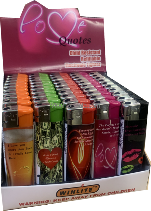 Winlite Lighters Wholesale Love Quotes, Winlite Lighters Wholesale