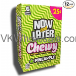 Now & Later Candy Pineapple Chewy 24/6 PCS Bars Wholesale