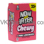 Now & Later Candy Pink Lemonade Chewy 24/6 PCS Bars Wholesale
