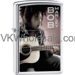 Zippo Classic Bob Marley with Guitar High Polish Chrome Windproof Lighter Z220