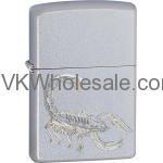 Zippo Classic Scorpion Satin Chrome Windproof Lighter Z267 Wholesale