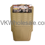 4 PCS Heavy Duty Car Mats Beige Wholesale