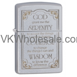 Zippo Serenity Prayer Lighters Wholesale