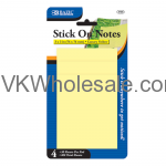 50 ct. 3" x 3" Yellow Stick On Note (4/Pack) wholesale