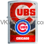 Zippo Classic MLB Chicago Cubs Brushed Chrome Z901 Lighter Wholesale