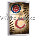 Zippo Classic MLB Chicago Cubs Brushed Chrome Z903 Lighter Wholesale