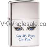 Zippo Classic Got My Eyes On You High Polish Chrome Z264 Wholesale