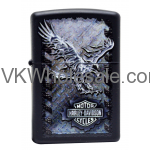 Zippo Harley Davidson Black Matte Lighter, Iron Eagle 28485 Wholesale