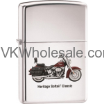 Zippo Classic Harley Davidson Heritage High Polish Chrome Z241 Lighter Wholesale