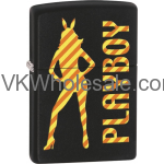 Zippo Classic Playboy Black Matte Z244 Lighter Wholesale