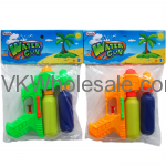 6" 2-TANK MINI WATER GUN IN POLY BAG W/HEADER ASST. COLORS Wholesale