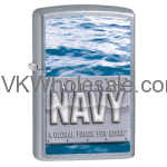 Zippo Classic America's Navy Street Chrome Z106 Windproof Flint Lighter Wholesale