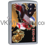 Zippo Classic United Sates Marine Corps American Flag Street Chrome Z112 Wholesale