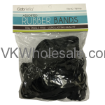 Black Assorted Rubber Bands 100g Tangle Free 12 PK