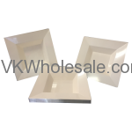 12oz Elegant Square Plastic Bowls Wholesale