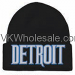 Detroit Embroidered Winter Skull Hats Wholesale