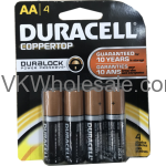 Wholesale Duracell® CopperTop AAA-4 Pack Alkaline Batteries Wholesale