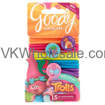 Goody Trolls Braided Ouchless Elastics W/Character Charms Wholesale