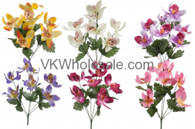 Spring Orchid Bush Artificial Flower Wholesale