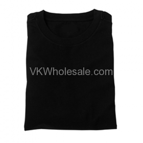 Wholesale Black Short Sleeves T-Shirts 12 Individual Wrap