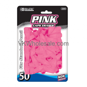 Pink Caps Eraser 50 PC Wholesale