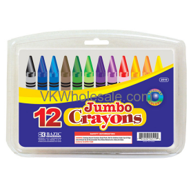 12 Color Premium Quality Jumbo Crayon