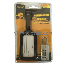 Combination Padlock with Luggage Tag Wholesale