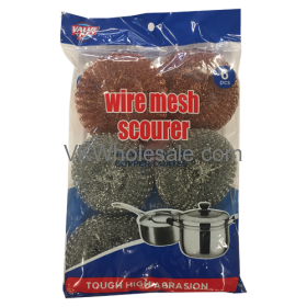 Value Key Galvanized & Copper Coated Wire Mesh Scourer Wholesale