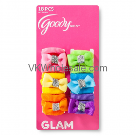 Goody Glam Girls Hair Bows Ponytail Holder Assorted Colors Wholesale
