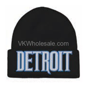 Detroit Embroidered Winter Skull Hats Wholesale