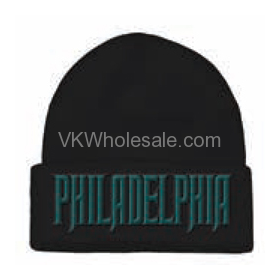 Philadelphia Embroidered Winter Skull Hats Wholesale