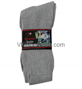 Crew Socks Gray Wholesale
