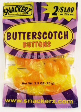Snackerz Butterscotch Discs Rings 2 for $1 Candy Wholesale