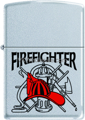 Zippo Classic Fire Fighter Satin Chrome Z278 Wholesale