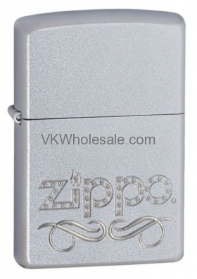 Zippo Scroll Satin Chrome Lighter Wholesale